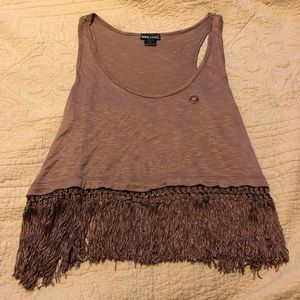 FREE Wet Seal Fringe Crop Top